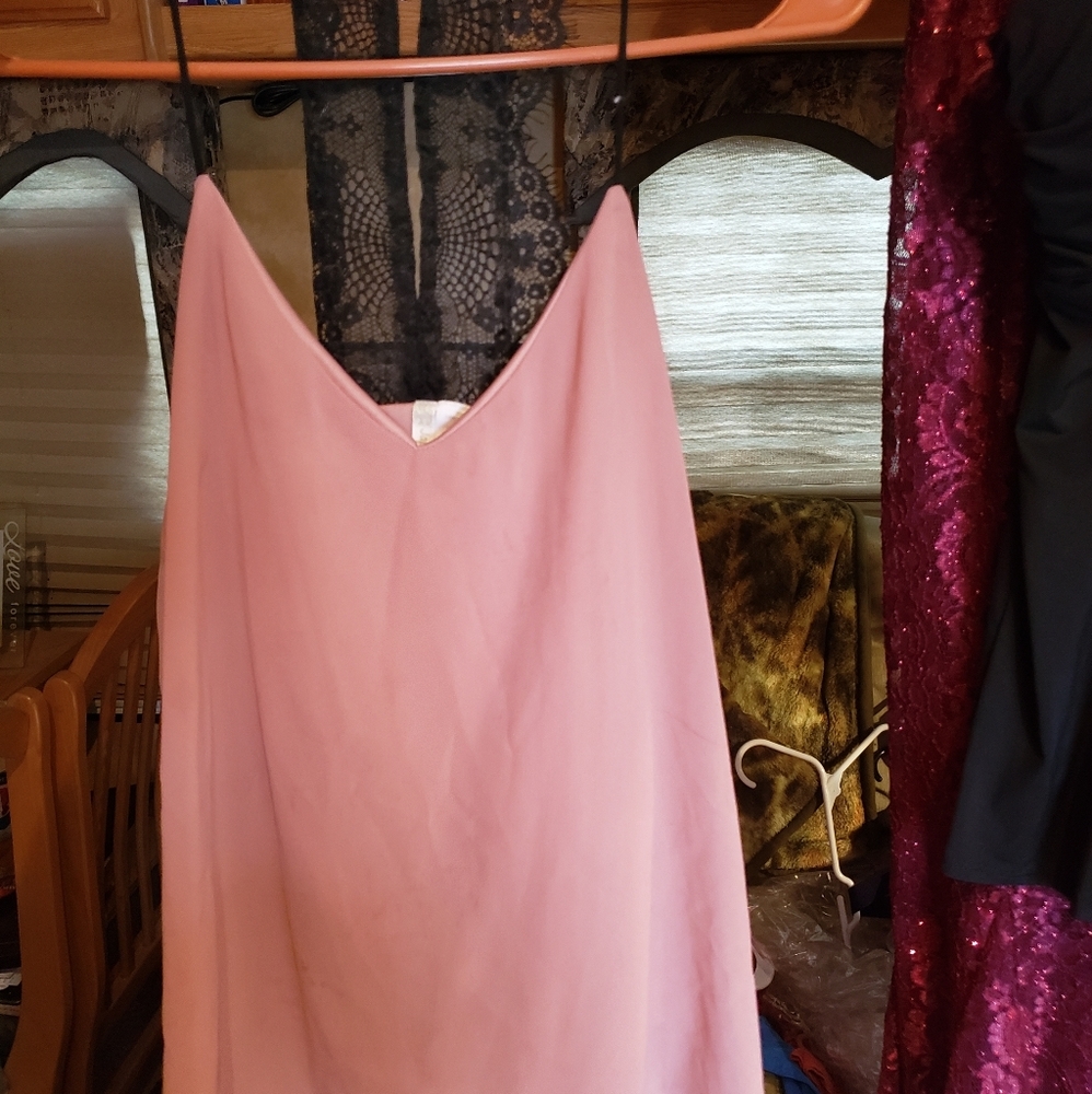 Lace back tank top